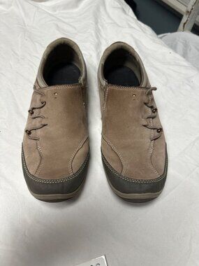 clarks privo 10 m casual slip on nubuck leather upper bungee preowned s